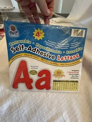 4″ Self-Adhesive Uppercase and Lowercase Letters 154-Count Red 51694