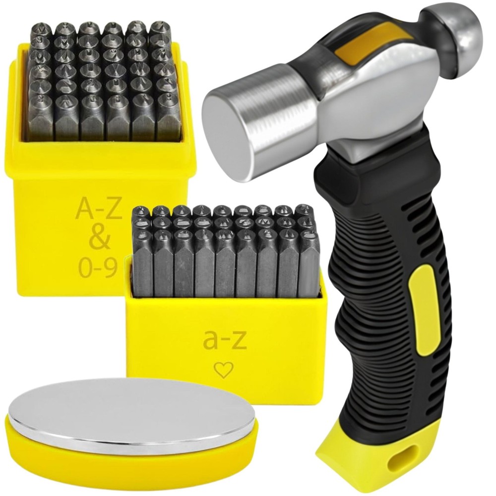 63 PCS Metal Stamping Kit – Letter Punch Set Metal Stamps for Jewelry Making …