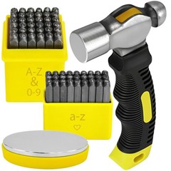 63 PCS Metal Stamping Kit – Letter Punch Set Metal Stamps for Jewelry Making …