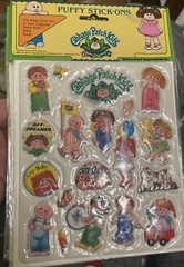NOS Vintage Cabbage Patch Puffy Stickers At The Circus Kid’s Parade Style 4 1983
