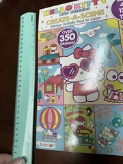 🎀 LARGE STICKER PAD Hello Kitty Activity Coloring Book Full Size Create A Scene