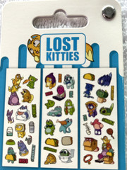 1 pkg of 6 sheets SandyLion sticker LOST KITTIES 2018 Hasbro NIP