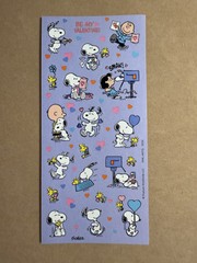 Peanuts Snoopy Heart Love Mail Stickers Sticker Sheet Charlie Lucy Schulz Purple