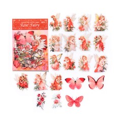Fantasy Flower Fairy PET Stickers Bullet Journals Album Card Scrapbooking Crafts
