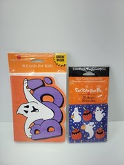 Stickety Doo Da Halloween Stickers and Cards Lot American Greetings Ghosts Boo