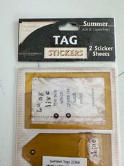 Memories Complete Remember When Summer Tag Stickers Shine Flower Scrapbooking