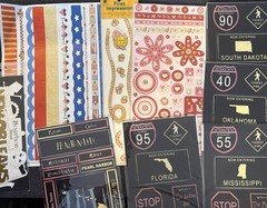 Huge Scrapbooking Craft Bulk Lot Stickers, Paper, Transfers & More