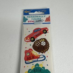 NEW Vintage RICK Stickers RUSS Personally Yours car skateboard football NOS Rare