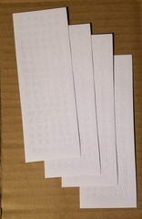 4X Very Small 5Mm White Letter Alphabet Stickers and Numbers for Scrapbooking