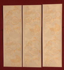 Mrs Grossman’s Red & Green CHRISTMAS BOWS Sticker Strip LOT of 3