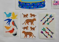 Vintage Mrs Grossman’s Sticker Lot Pool Animals Halloween Costume Bird King