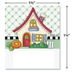 MARY ENGELBREIT 12 SQUARE BLANK ADDRESS LABELS STICKERS, 4 designs