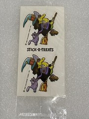 Hallmark Halloween Stick R Treats Monster Witch JOL Stickers 1983 New 21 Sheets