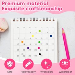 12000 PCS 1/4″ Small Round Color Coding Dot Stickers – 20 Neon Colors, Remova…