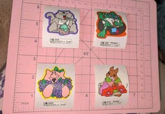 Vintage Trend Scratch N Sniff Stickers Lot Frog Pig Bunny Cat Strong Scent