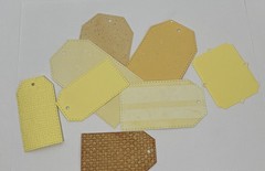 50 Pc Yellow Cream Scrap Paper Pattern Textured Shapes Junk Journal Paper Craft