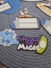 Disney’s Magic Kingdom Space Mountain Handmade 7 piece Set Scrapbook Die Cuts
