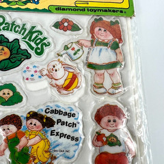 Vintage Cabbage Patch Kids Stick-Ons Puffy Stickers 1983 Diamond Toymakers NEW