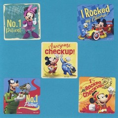 10 Mickey Mouse and the Roadster Racers Patient – Large Stickers – Minnie, Goofy