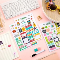 24 Sheets Seasonal Holiday Planner Stickers for Scrapbooking & Calendar