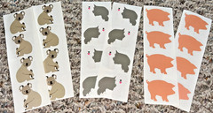 Mrs Grossmans Sticker Lot Animals Koala Bear Sheep Dog Pig Lot Creative Memories