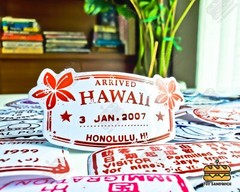 50 pcs «Arrival Stamps» Sticker Pack Passport Luggage Travel Transparent Decals