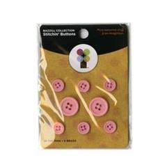 Imaginisce Stitchin’ Button Brads – In the Pink