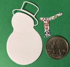 SIMPLE SNOWMAN Die-Cuts(12pc) Christmas•Top Hat•Scarf•Winter •Holiday•Cold•Snow•