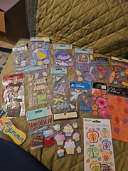 Scrapbooking 3D Stickers Lot Of 16 Different Types. Brand New.