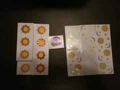 Vintage Mrs. Grossman’s SUN MOON CELESTIAL Sticker Sheet Lot