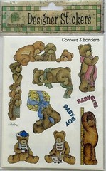 New Vintage Lot of 5 Packs Provo Craft Bears, Baby, & Animal Stickers & Borders