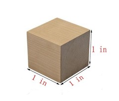 30 Pieces Wooden Cubes – Blank Wood Square Blocks – Unfinished Craft Cube Sta…