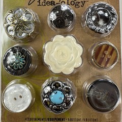 Tim Holtz Idea-ology Embellishment Lot Accoutrements + Foliage + Quote Flair