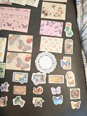 Retro Material Pack 100 Pc Scrapbooking JJ Supplies Butterfly Dance Chapter