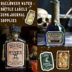 324 Pcs Potion Labels, Vintage Gothic Aesthetic Dark Aesthetic Apothecary Win…