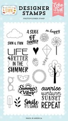 Echo Park Designer Stamps – SUN AND FUN – Scrapbooking