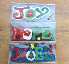 3 LOT Felt Christmas 3D Stickers Scrapbooking Embellishment Card Making Michaels