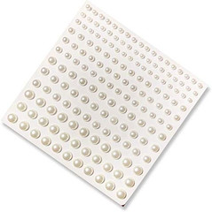 990 Pieces Self-Adhesive Pearl Stickers Flat Back Pearl Stick on White Pearl App