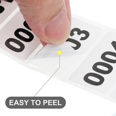 1Roll Inventory Number Sticker 1.6×0.8″ 3001-4000 for Office Consecutive Sticker