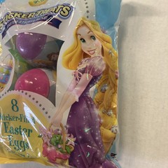 Disney/Pixar TINKERBELL/TANGLED Rapunzel 8 Sticker Filled Easter Eggs New (2)