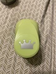 Lot of 6 Paper Studio Hand Paper Punches(1”-2”)Flags, heart mustache crown cross