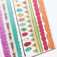 Crate Paper Snow Day Christmas Holiday Border Stickers 12″ Embellishments