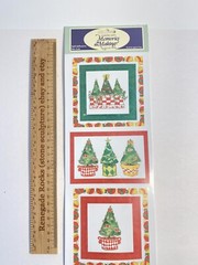 Vintage Christmas self adhesive die cut thick christmas stickers Jenna Deangeles