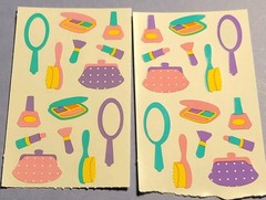 Mrs. Grossman’s Multicolor Makeup & Beauty Diary Stickers 2 Sheets Make Up