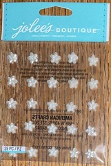Jolees Mini Flower Gems PEARL White Wedding Card Making Craft Scrapbook Stickers