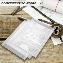 IOUALEY 24 Pieces Clear Stamp and Die 5 x 7 inches, 7 x 9.4