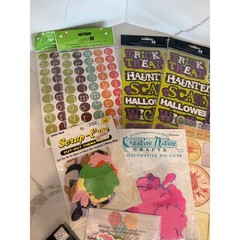 HUGE LOT of NEW Embellishment and Chipboard Craft Scrapbooking