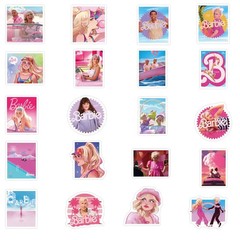 50pcs Barbie, The Movie Vinyl Stickers – Laptop, Water-Bottle, Phone, Bike