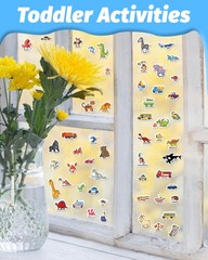 Reusable Sticker Book for Toddlers 2-4 Years, Stickers for Kids, Toddler Craf…