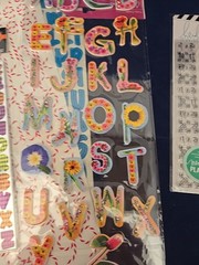 Words & Letters, Numbers Scrapbooking Stickers Lot Of 9